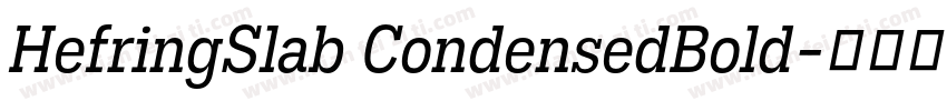 HefringSlab CondensedBold字体转换